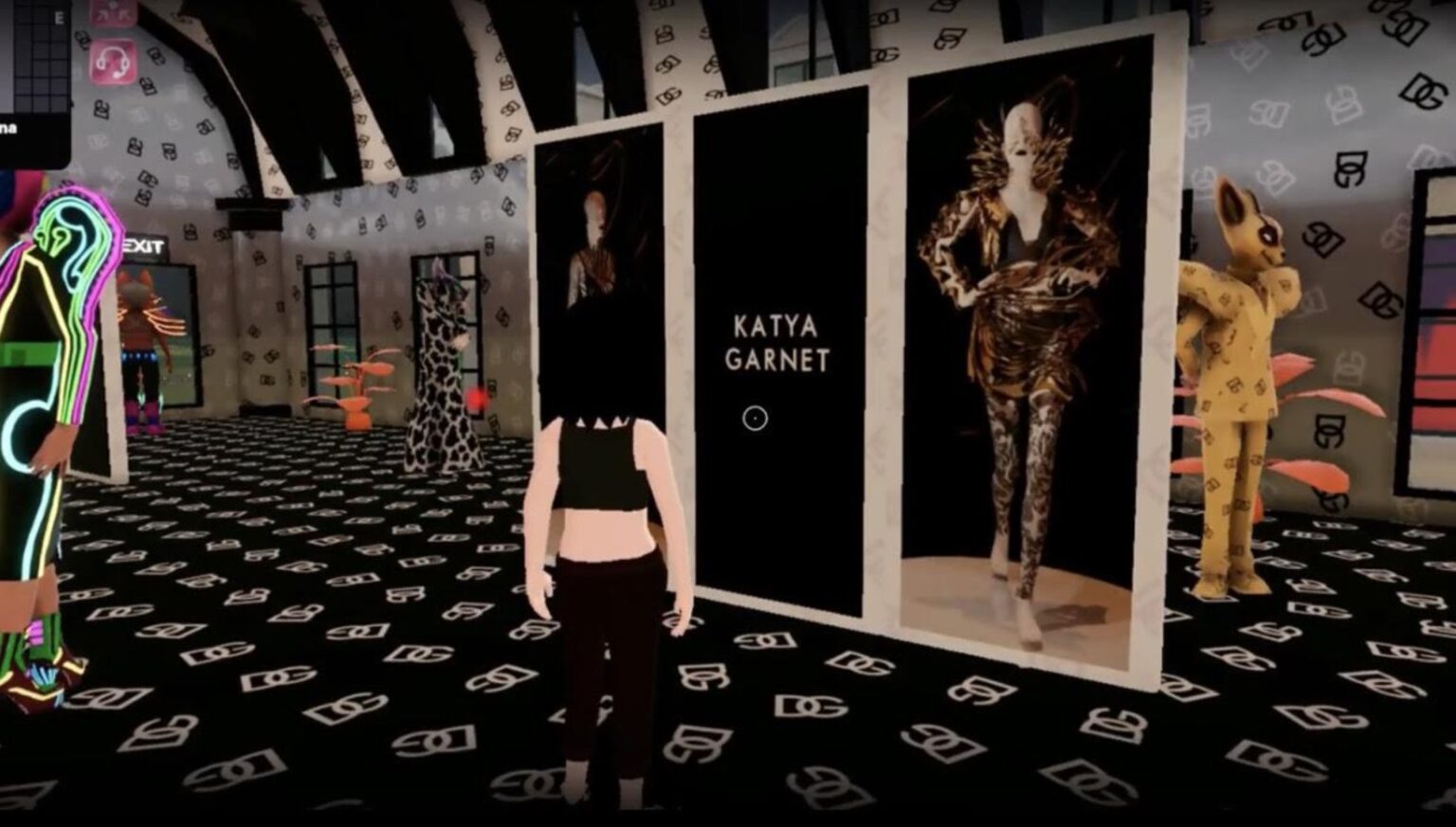 An eclectic display at the 2nd Metaverse Fashion Week