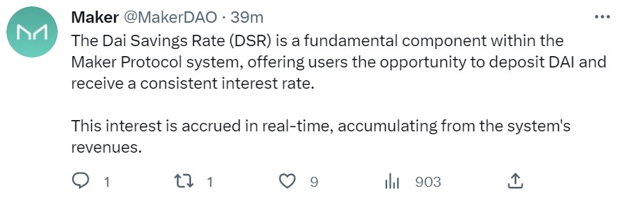 MakerDAO gets proposal to raise DAI savings rate to 3.3%
