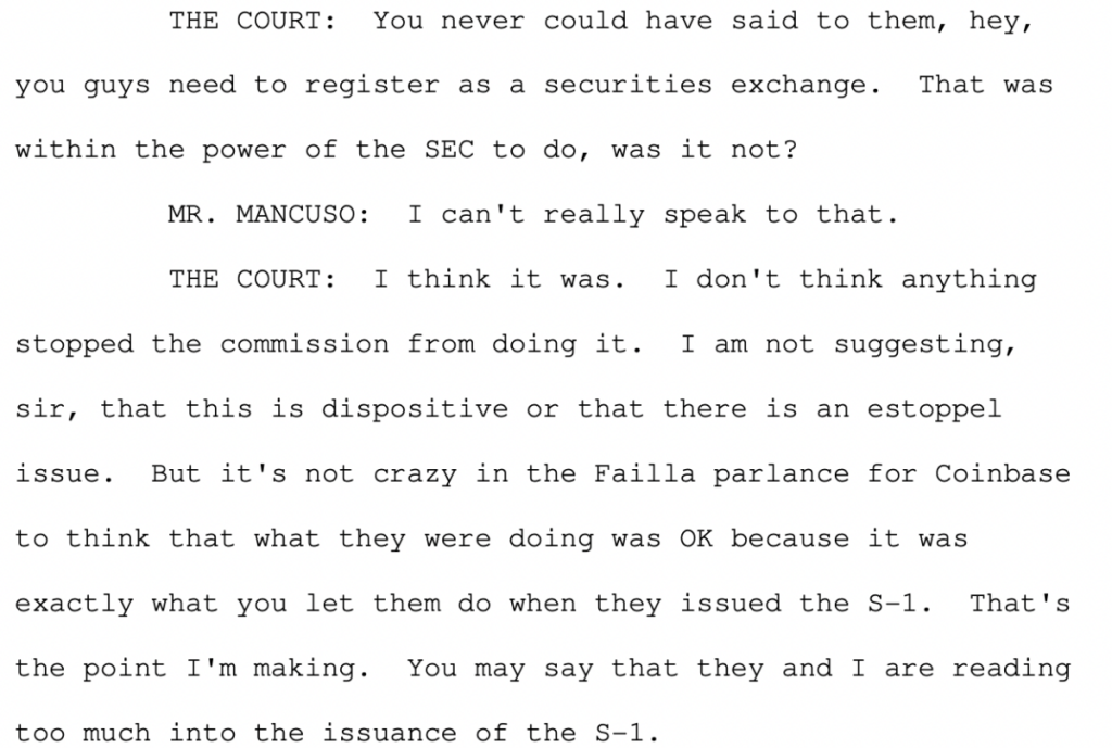 Could Coinbase’s SEC Battle Come Down to Its S-1 Filing?