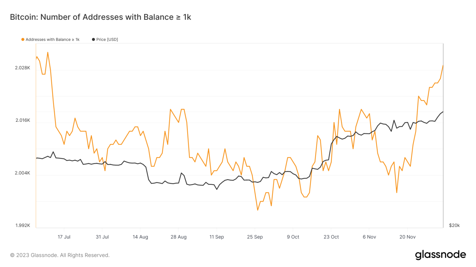 As Bitcoin crosses $41K, accumulation rises