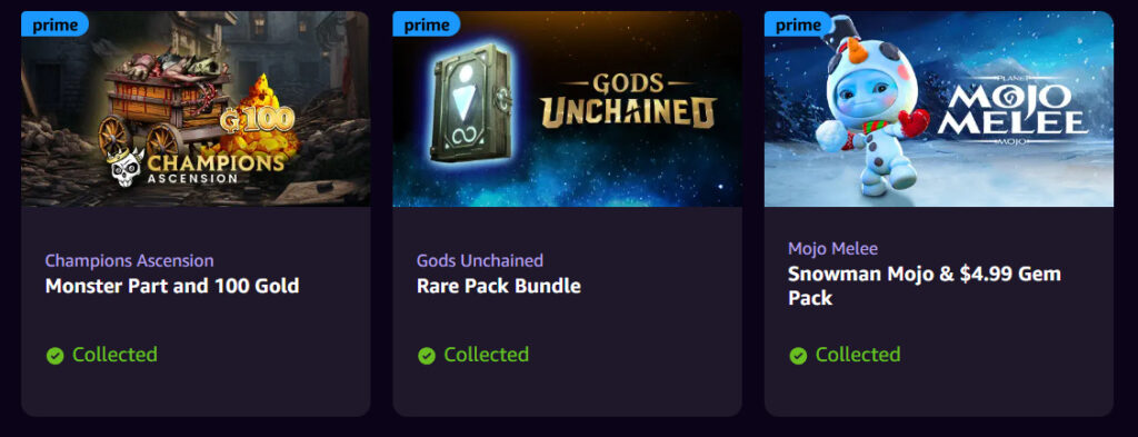 Claim Free Web3 Prizes at Amazon Prime Gaming