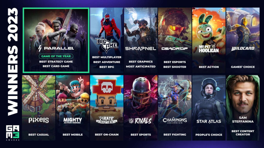 2023 Gam3 Awards Announced – Play to Earn