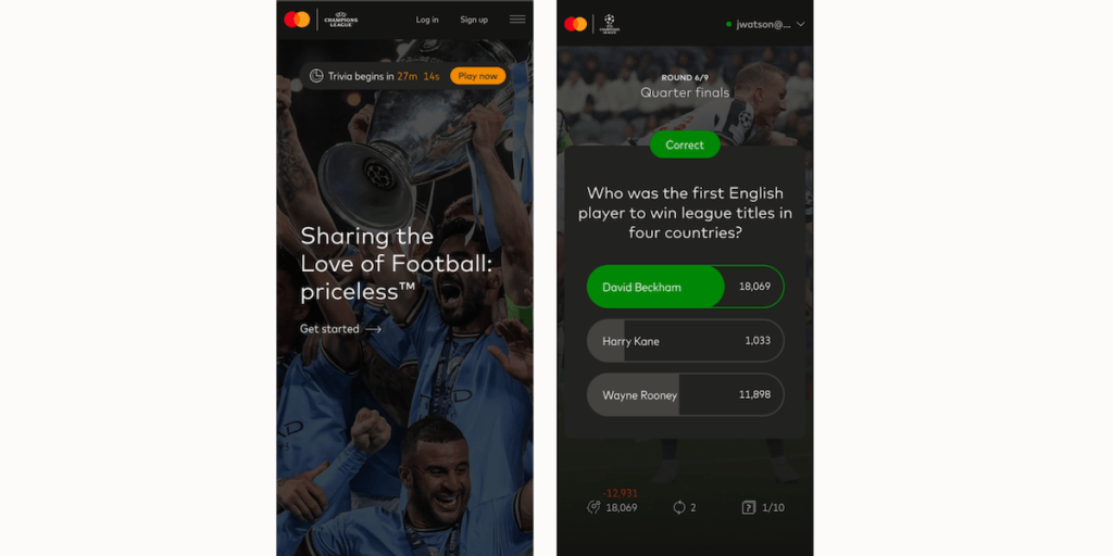 Mastercard Launches NFT Trivia Game for Champions League Fans