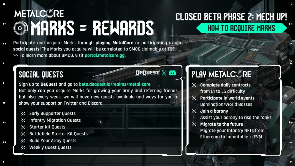 Play and Earn with MetalCore Closed Beta 2