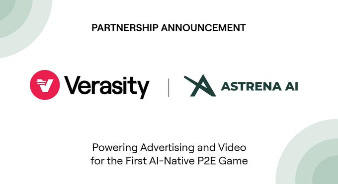Verasity Teams Up With Astrena AI to Power the Future of AI Driven Gaming